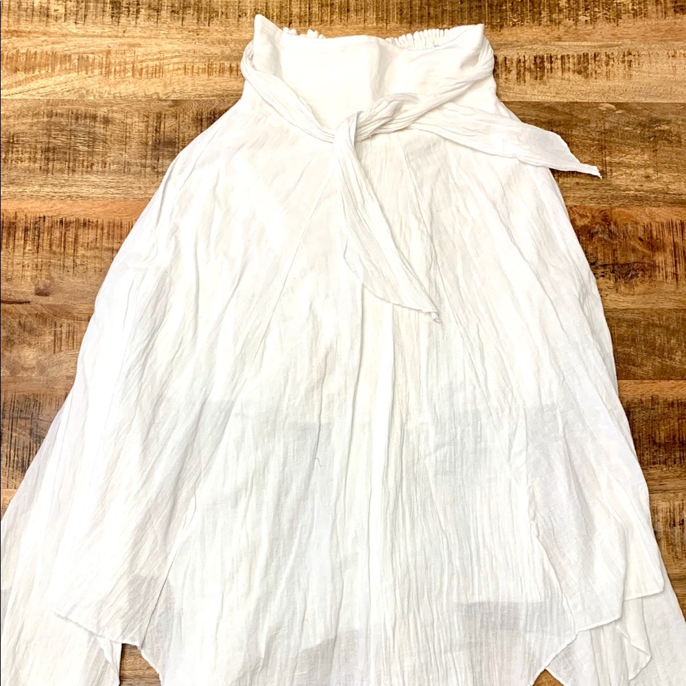 Blanc Du Nil  white peasant skirt